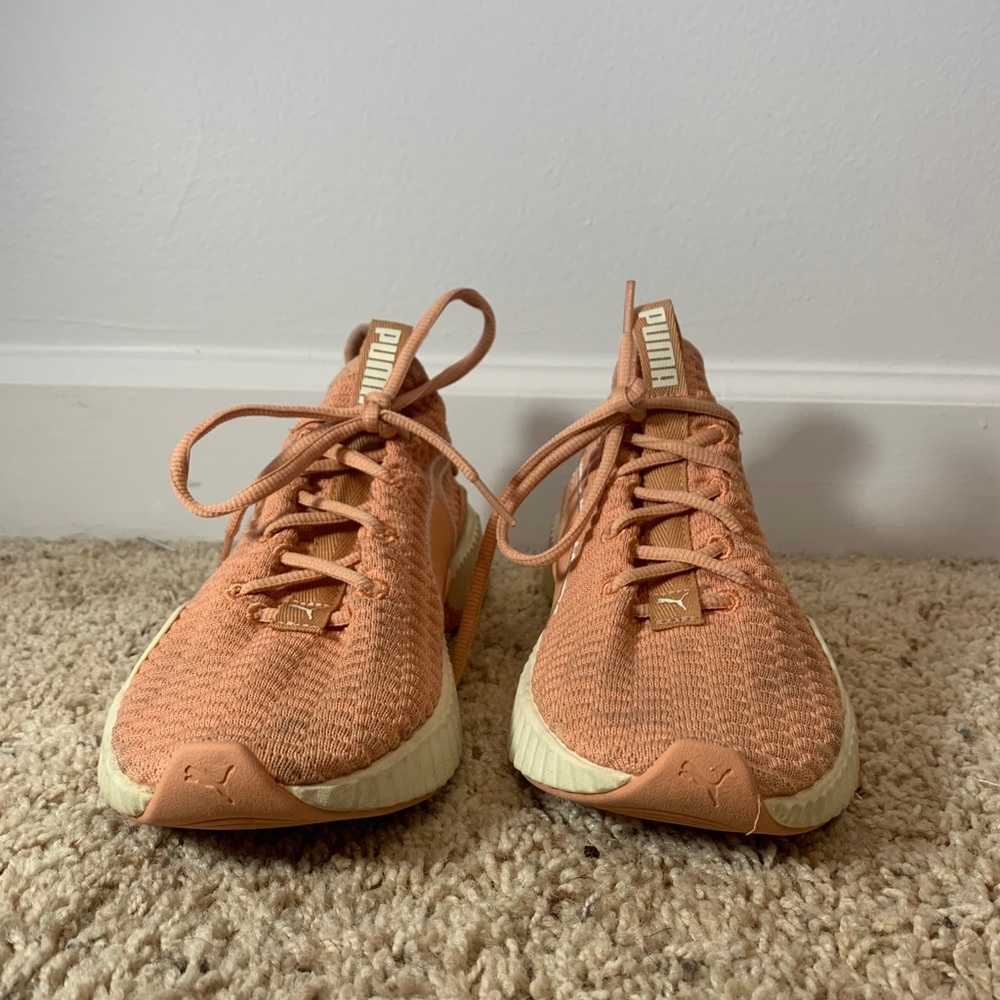 Pink puma sneakers